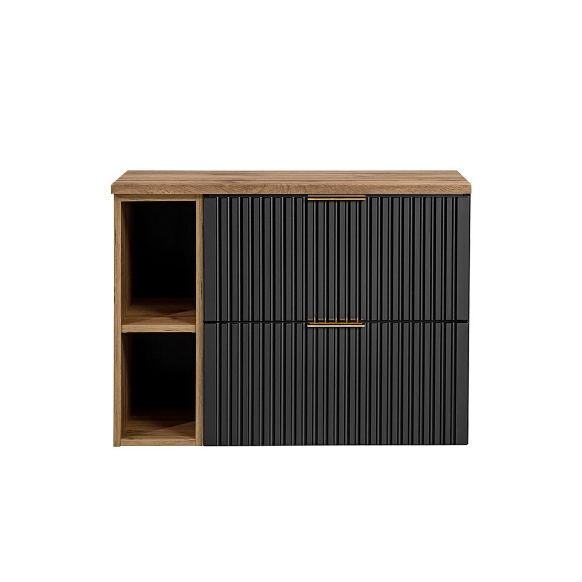 WASCHTISCHUNTERSCHRANK 80.6cm Adriel Holz - Braun, Holzwerkstoff (80.6/59/46cm) - Petits-meubles
