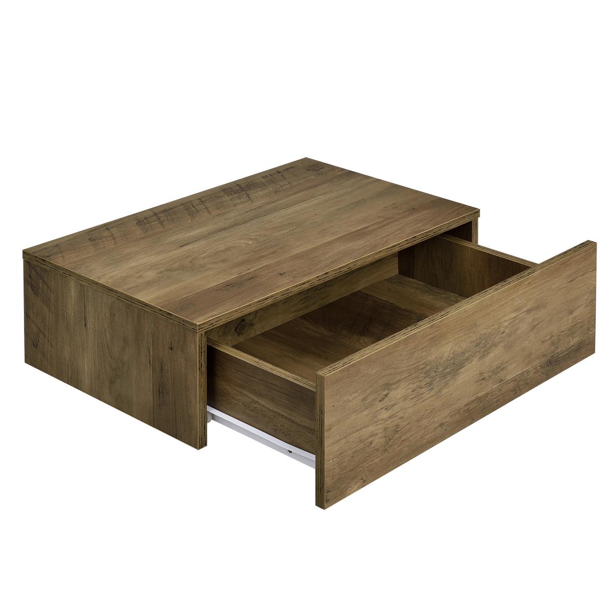 WANDREGAL Oslo - Naturfarben, Holzwerkstoff (46/15/30cm) - [en.casa]