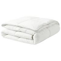 BETTDECKE Zweilagig Entenfedern und Daunen 4-Jahreszeiten 220/240 cm Serrato - Weiß, Textil (220/240cm) - Beliani