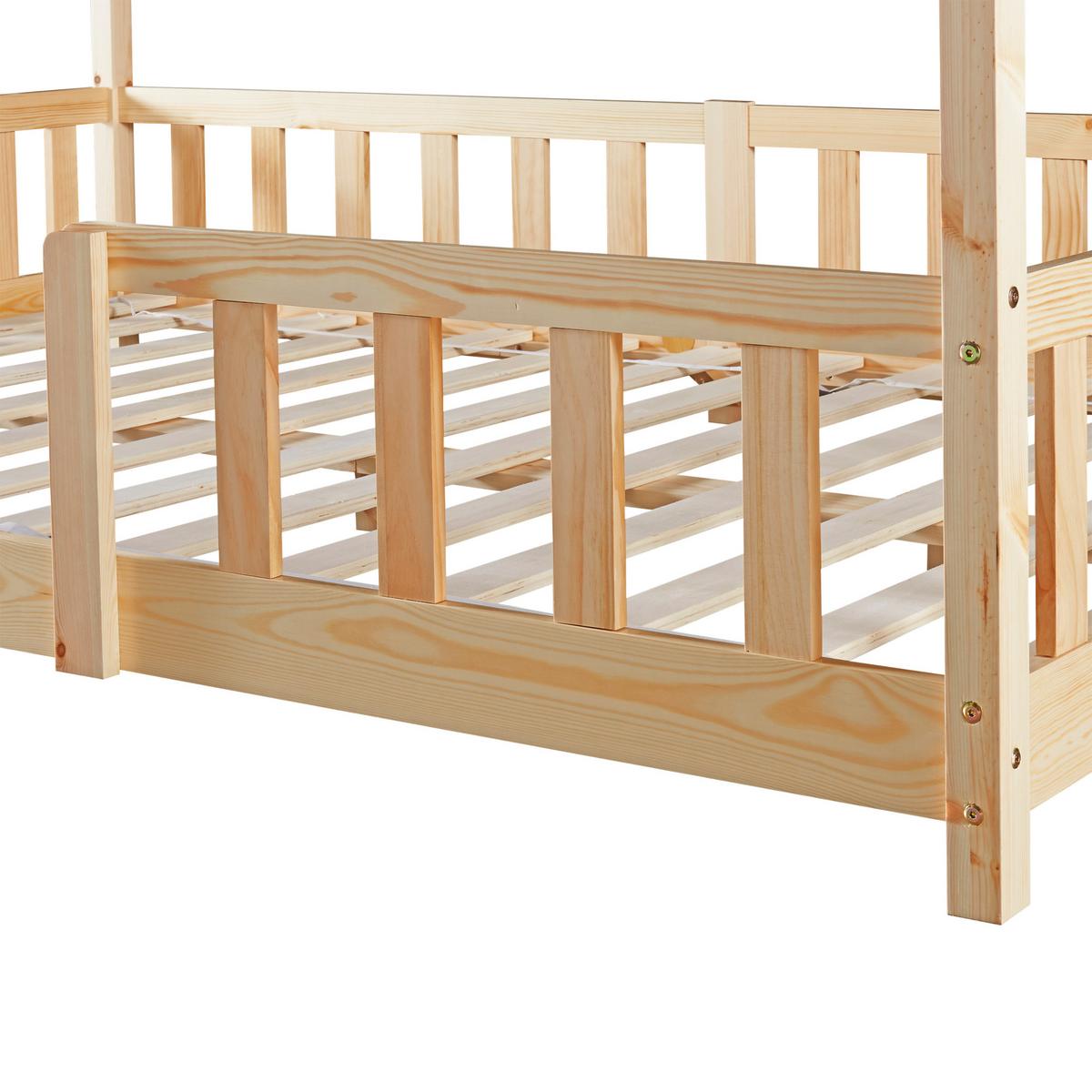 HAUSBETT Sisimiut - Naturfarben, Holz (120/200cm) - [en.casa]