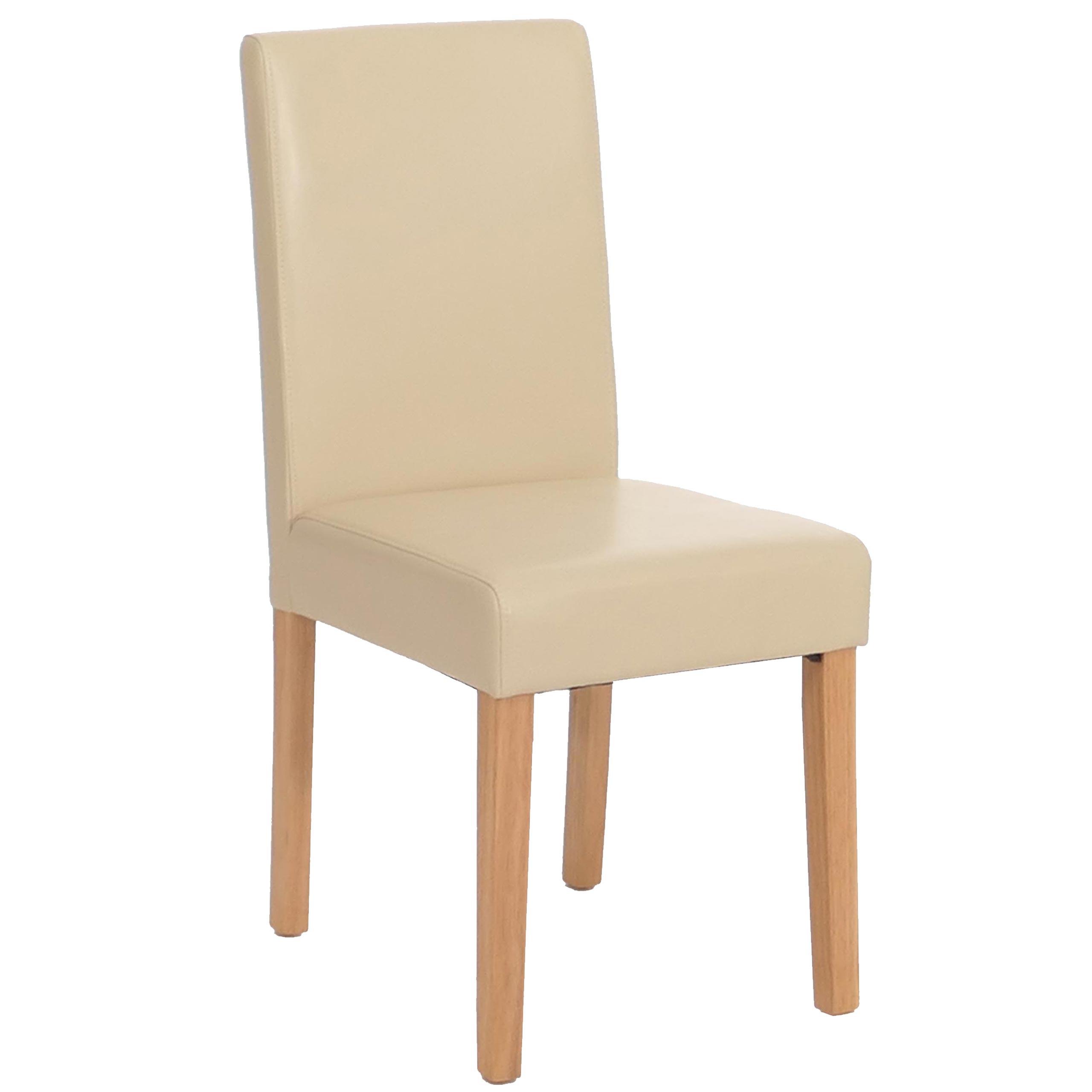 ESSZIMMERSTUHL Beige, Braun - Beige/Creme, Leder (43/90/56cm) - MCW