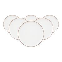 FRÜHSTÜCKSTELLER Sento Home Pure Lines Cocoa Brown ø 21,4 cm 6er Set - Hellbraun, Keramik (21.4cm) - Seltmann Weiden