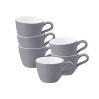 ESPRESSOTASSEN Life Fashion Elegant Grey 90 ml 6er Set - Grau, Keramik (0.09L) - Seltmann Weiden