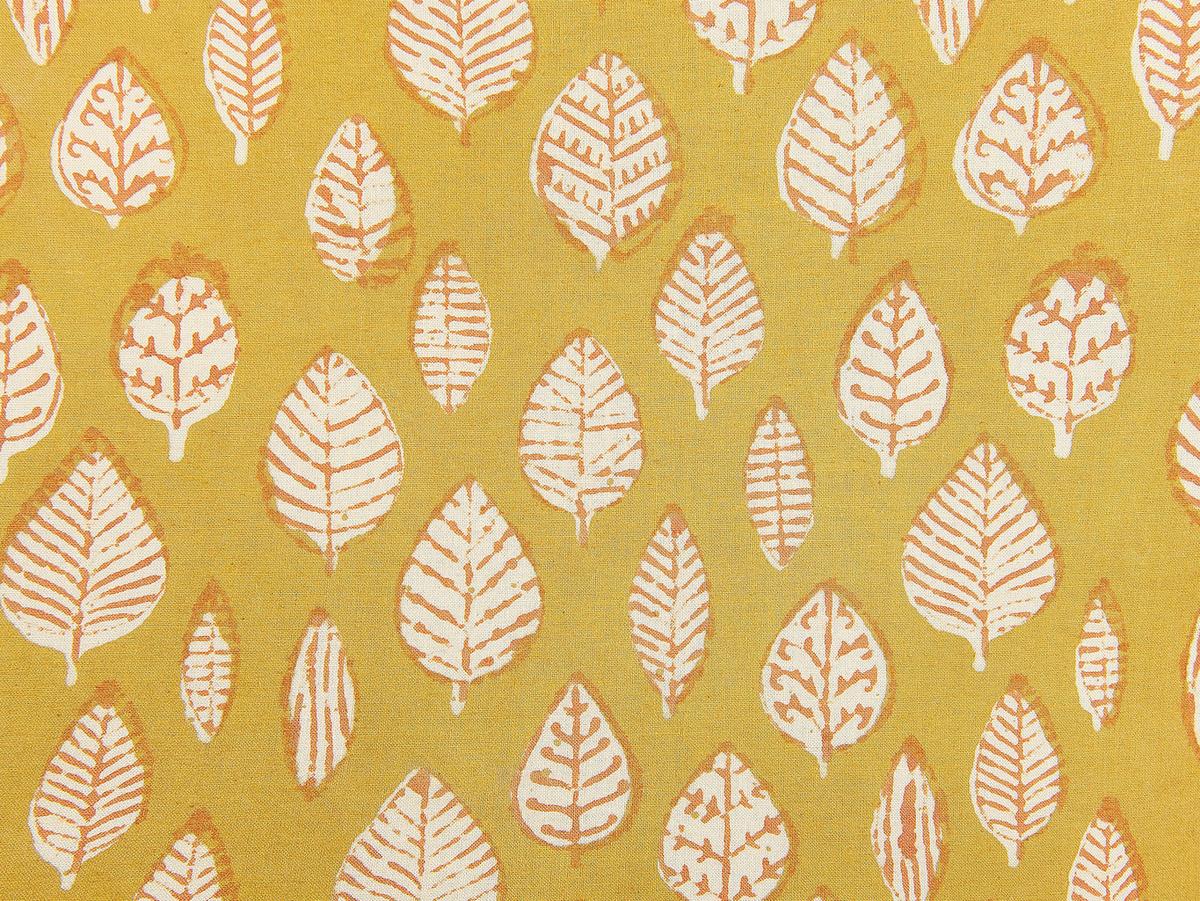 DEKOKISSEN Senfgelb 45/45 cm Ginnala - Dunkelgelb, Naturmaterialien/Textil (45/45cm) - Beliani