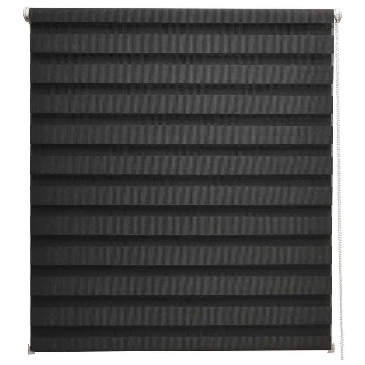 DOPPELROLLO SolDecor DL2 110x150cm Schwarz - Schwarz, Kunststoff (110/150cm) - Sol Royal