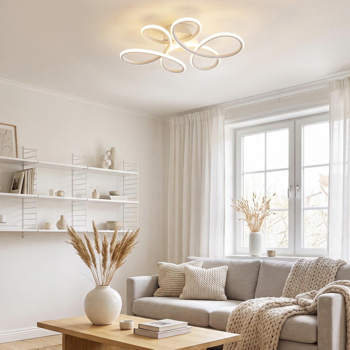 LED DECKENLEUCHTE Aelvith 36/25/8.5 cm - Weiß, Kunststoff/Metall (36/25/8.5cm) - ZMH