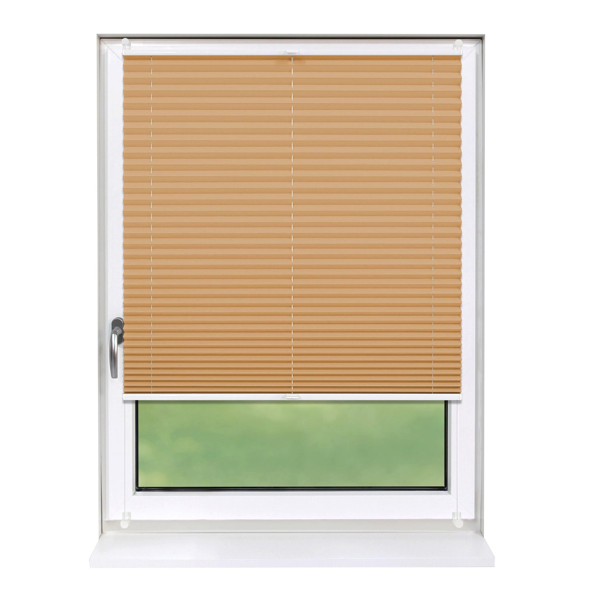 PLISSEE Basic 75 x 150cm Klemmfix ohne Bohren - Cappuccino, Textil (75/150cm) - Deco-Raum