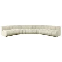 WOHNLANDSCHAFT modulares Sofa Montra-U1 - 490x174x70 cm Beige - Beige, Holzwerkstoff/Textil (490/70/174cm) - ALTDECOR