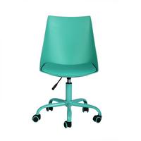 DREHSTUHL Leder Kunststoff Grün - Grün, Kunststoff/Metall (38/85/39cm) - Urban Meuble