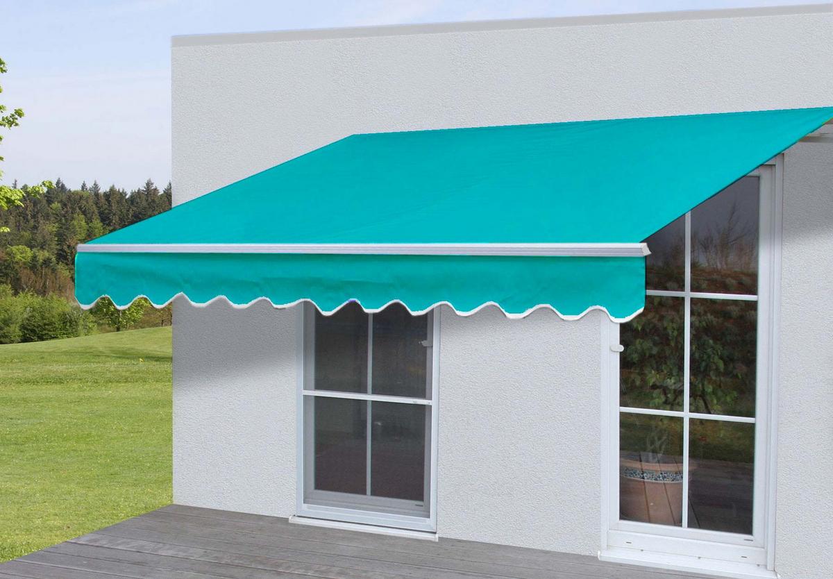 ALU-MARKISE Türkis - Türkis, Textil (250/18/200cm) - MCW