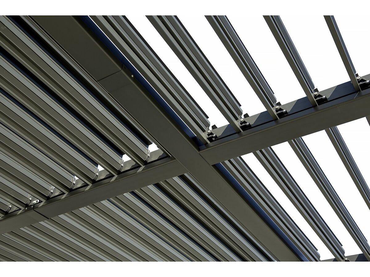 BIOKLIMATISCHE PERGOLA kensington Grau - Grau, Metall (298/220/498cm) - Habitat Garten