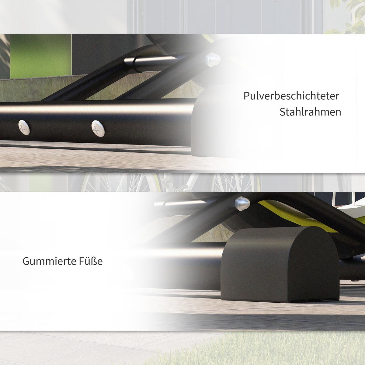 FAHRRADSTÄNDER vertikal und horizontaler Radständer für 700c Fahrräder - Schwarz, Metall (41/121/41cm) - SPORTNOW