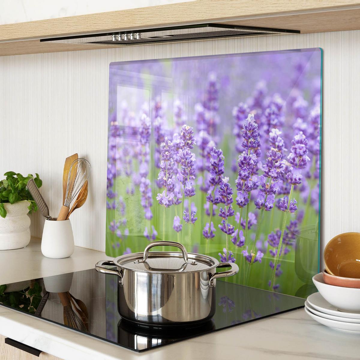 GLASPLATTE 60x52 cm Lavendel - Lila, Glas (60/0.4/52cm) - TULUP