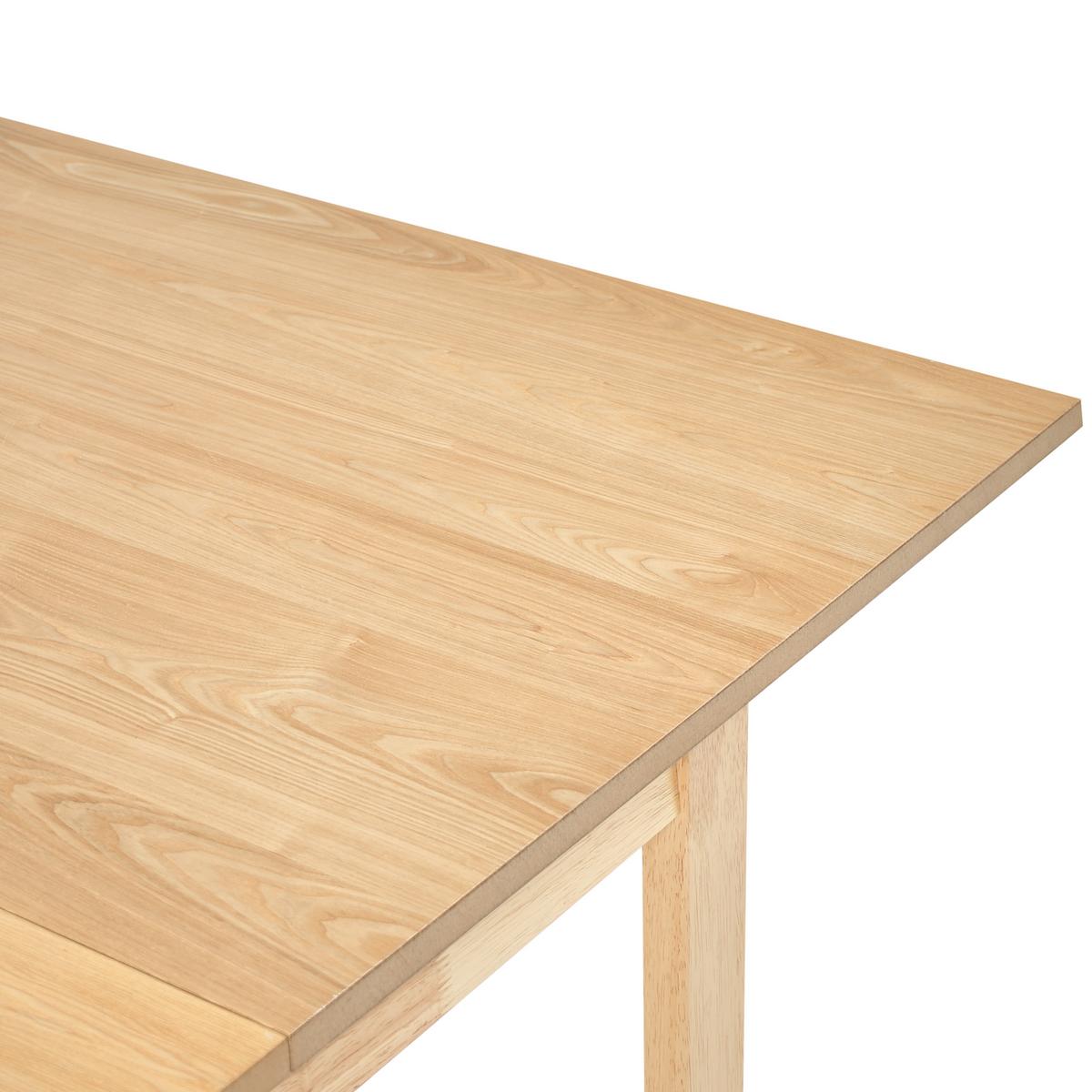ESSTISCH ausziehbar Helle Esche 160-200/95 cm Camden - Hellbraun, Holzwerkstoff (160/95/76cm) - Beliani