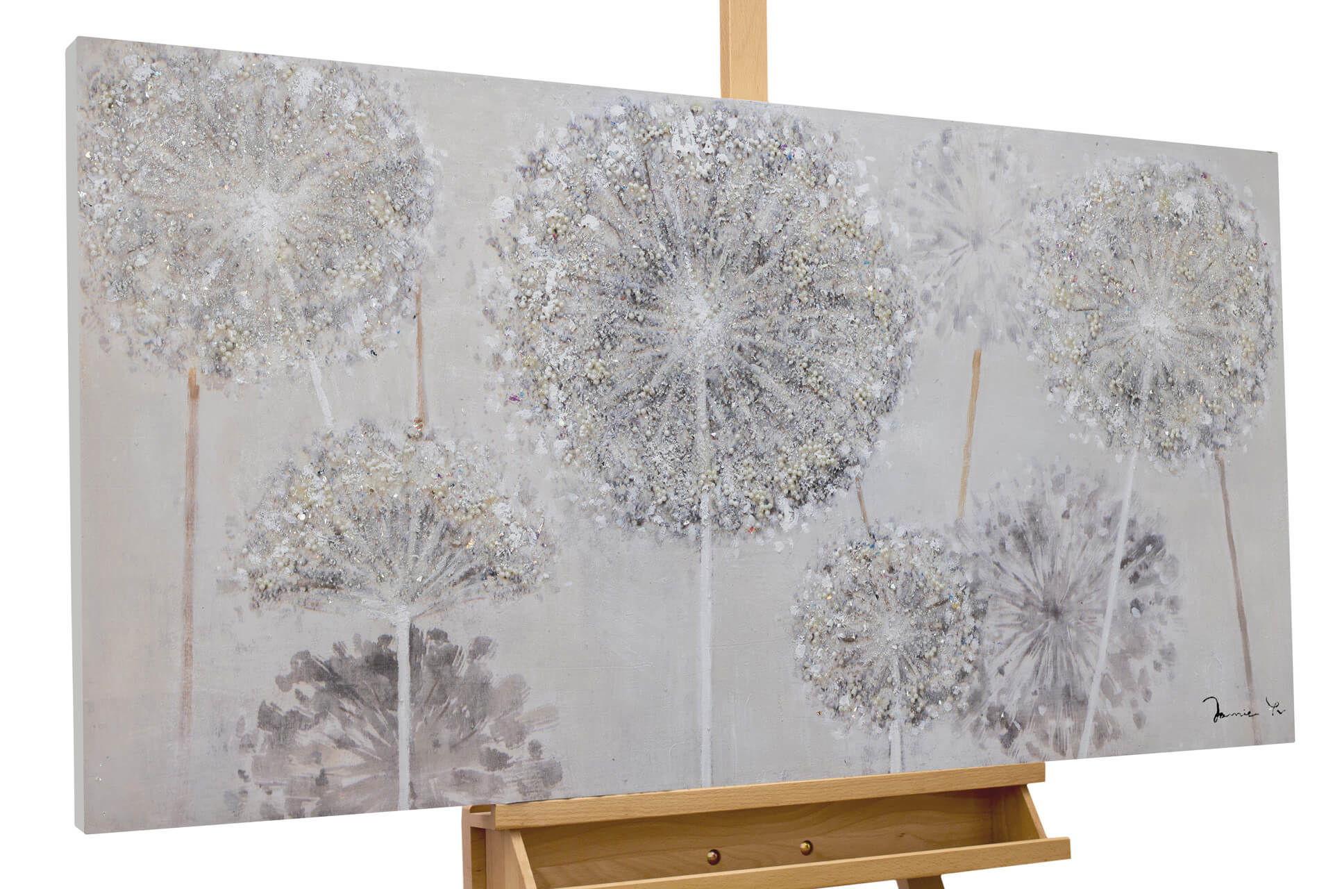 ACRYLBILD HANDGEMALT 120/60 cm - Taupe, Holz/Textil (120/60cm) - KUNSTLOFT