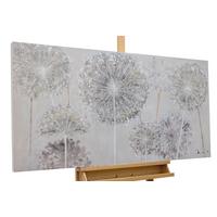 ACRYLBILD HANDGEMALT 120/60 cm - Taupe, Holz/Textil (120/60cm) - KUNSTLOFT