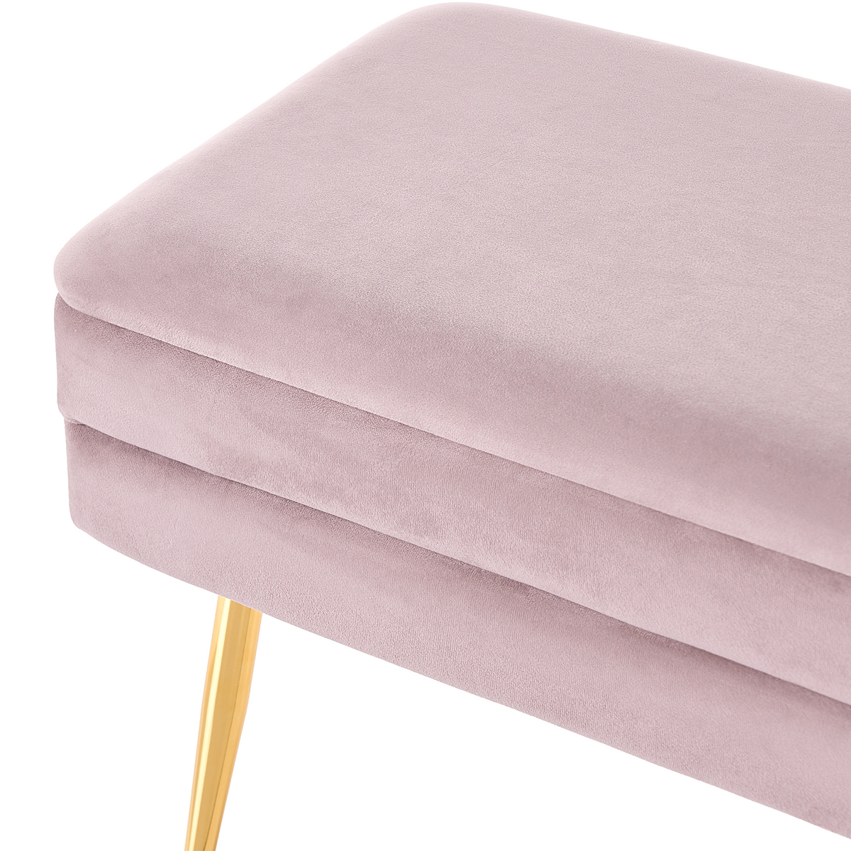 TRUHENBANK Rosa Durham - Pink, Textil (79/43/37cm) - Beliani