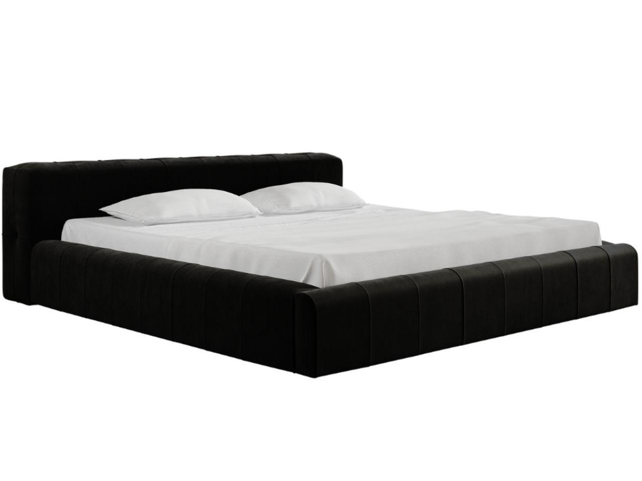 POLSTERBETT Lipari 160x200 Schwarz - Schwarz/Naturfarben, Holz/Textil (160/200cm) - Graingold