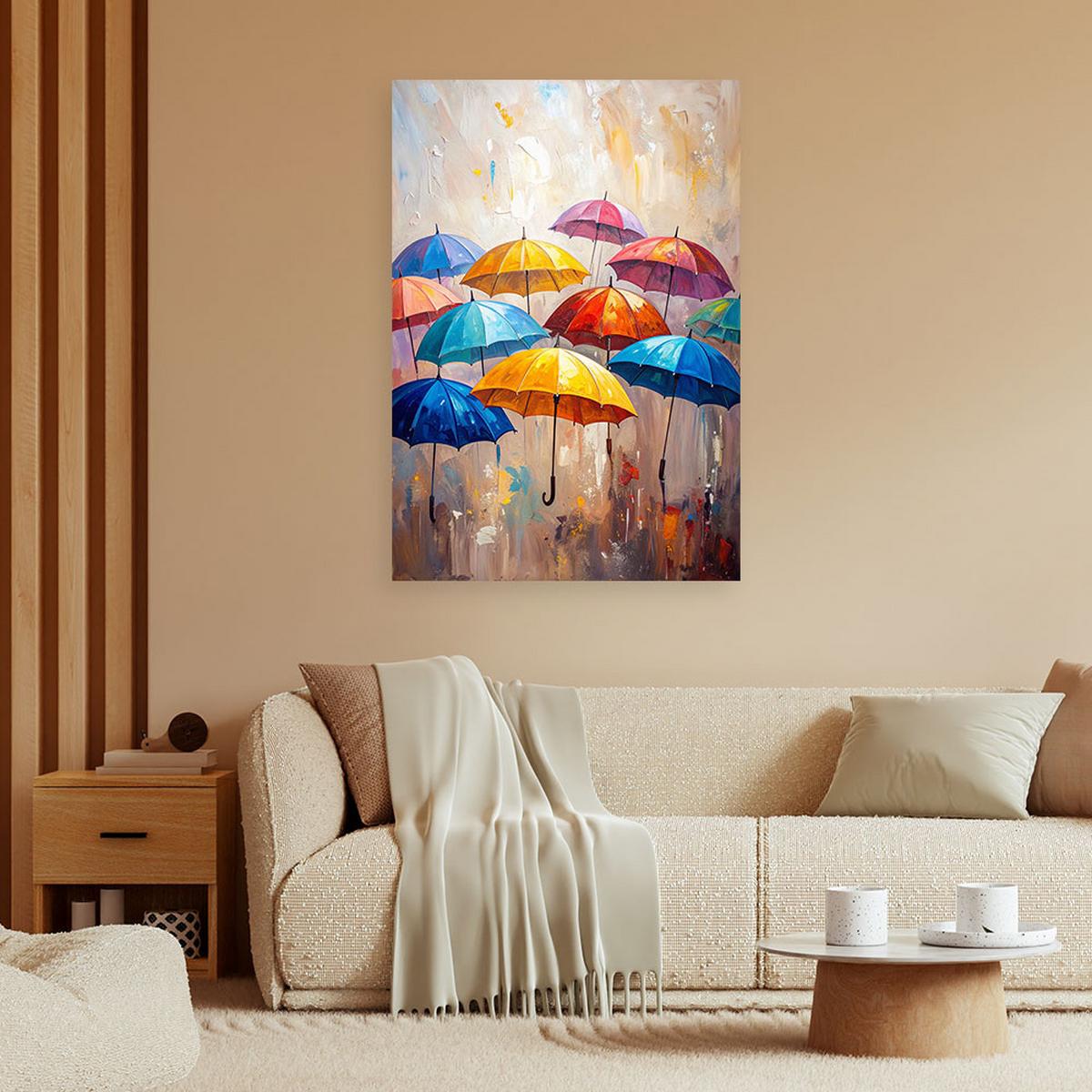 LEINWANDBILD Abstraktion 40x60cm - Multicolor, Textil (40/60cm) - Feeby