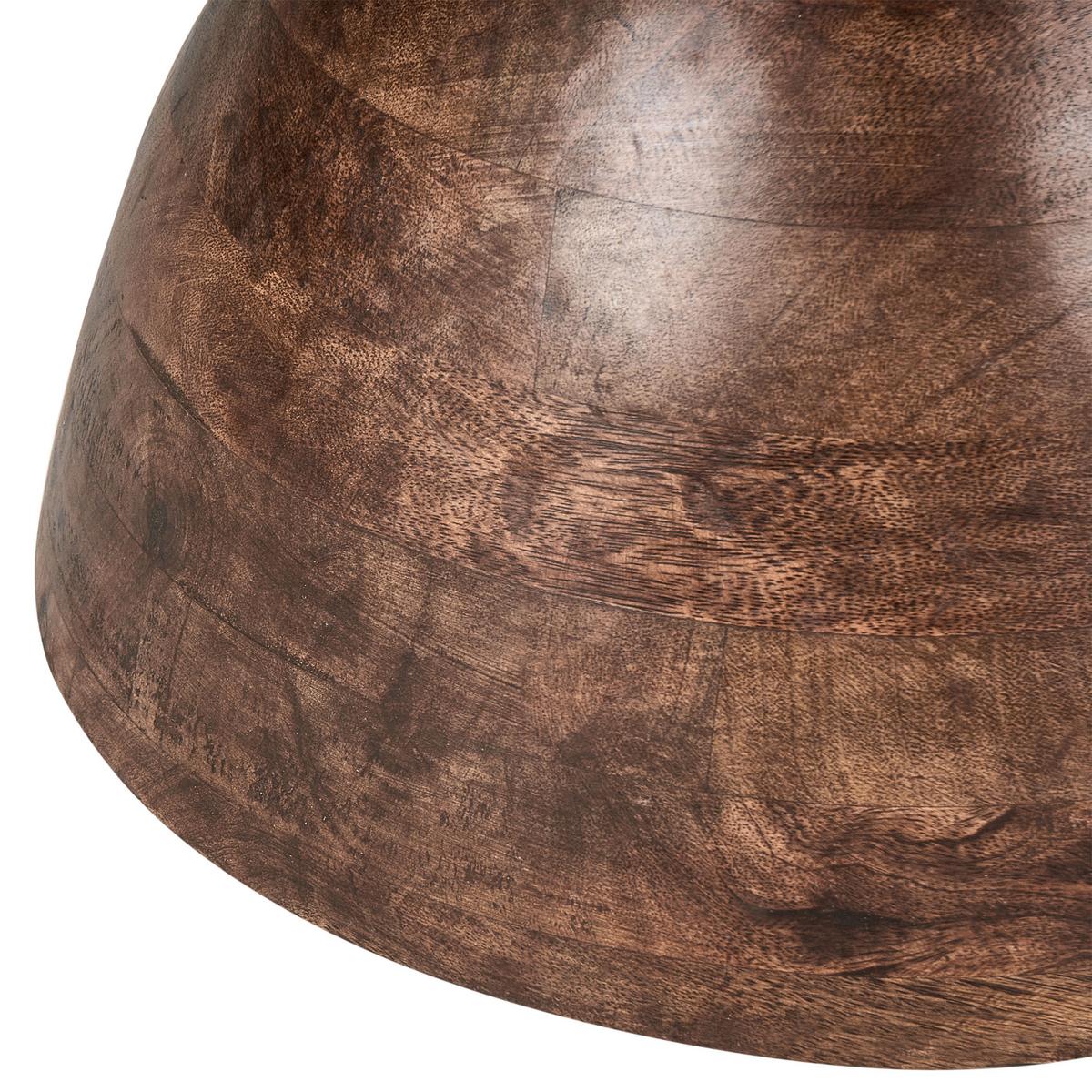ESSTISCH Dunkelbraun 120/120 cm Mangoholz Silvon - Dunkelbraun, Holz (120/120/70cm) - Beliani