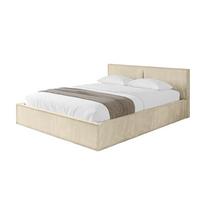 POLSTERBETT mit Bettkasten und Lattenrost, Bett mit Matratze H3/H4 - EMMI-V1 180x200 Beige - Ecru, Holzwerkstoff/Textil (180/200cm) - ALTDECOR