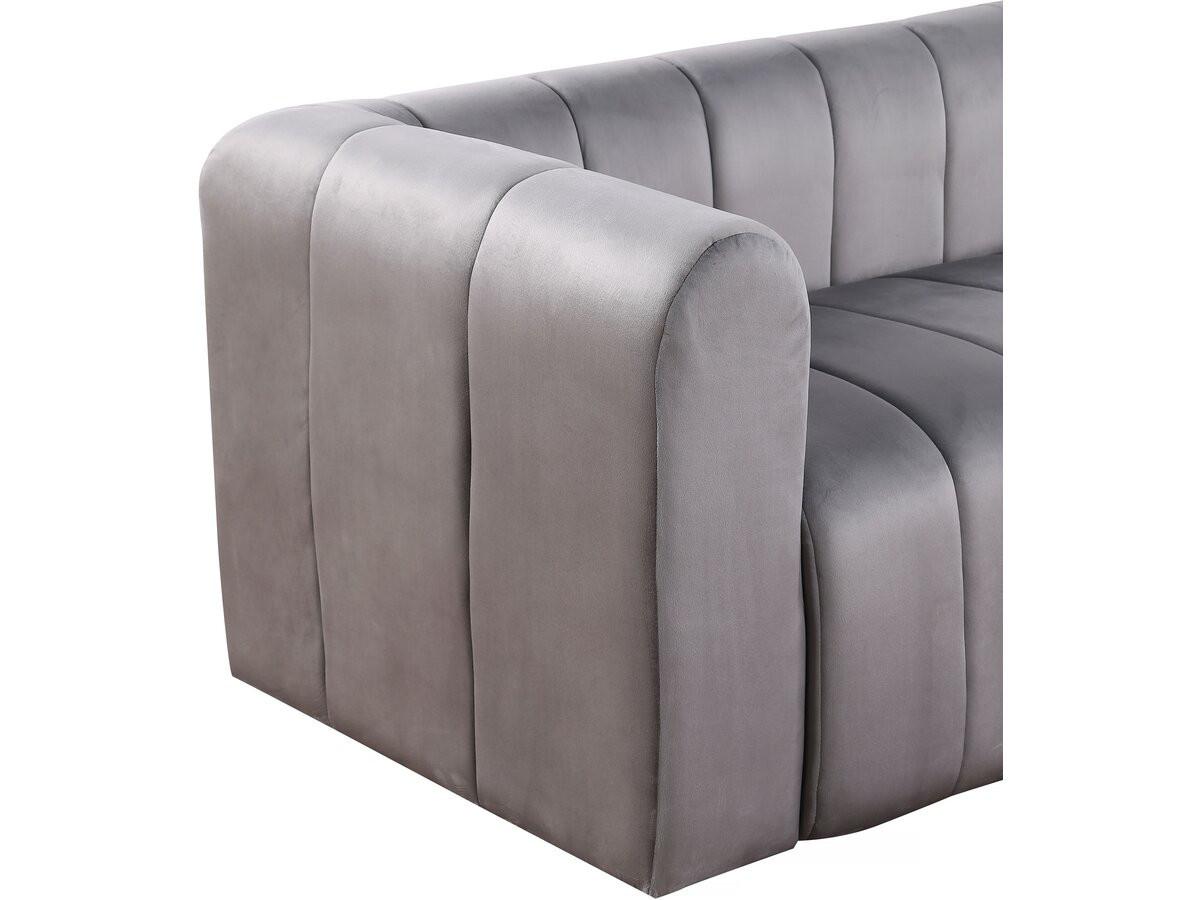 ECKSOFA victor hugo Grau - Grau, Textil (90/301cm) - Habitat Garten