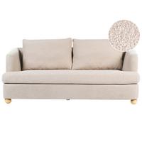 3-SITZER-SOFA Bouclé Beige Rattvik - Hellbraun, Textil (198/86/82cm) - Beliani