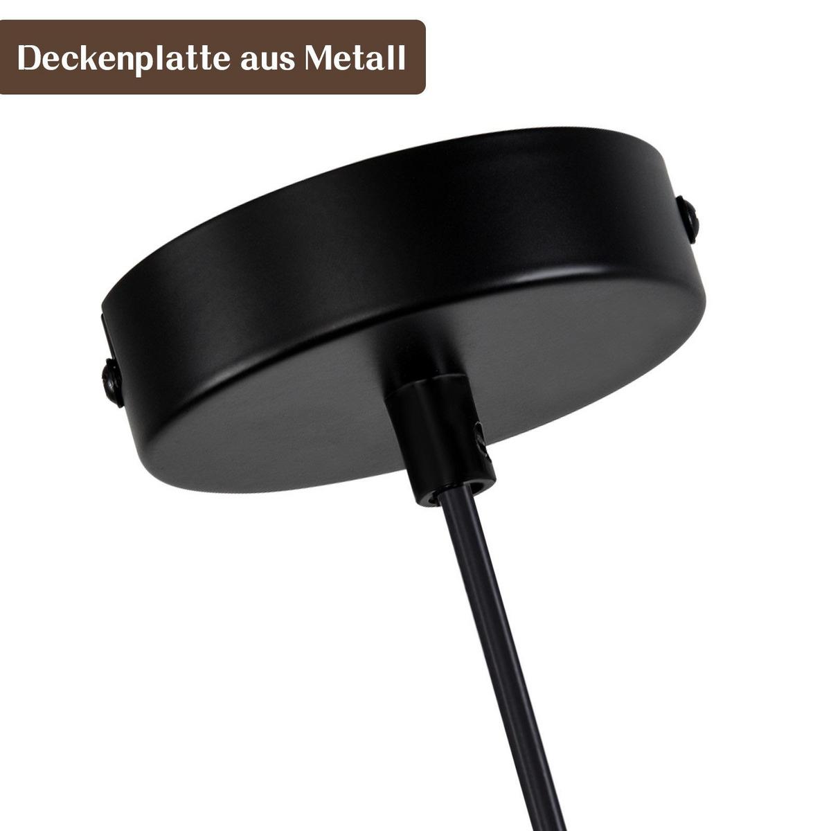 PENDELLEUCHTE Martens 9/9/150 cm - Schwarz, Metall (9/9/150cm) - Nettlife