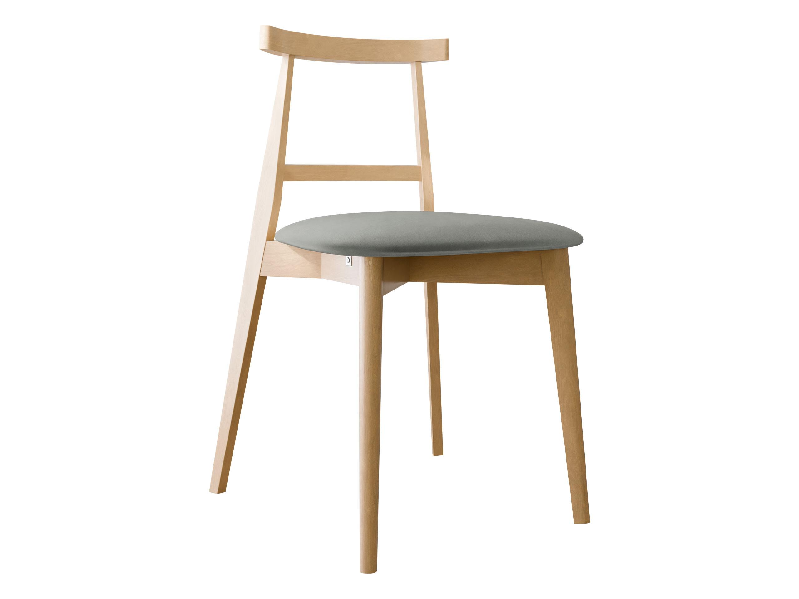 WOHNZIMMER STUHL KT71, Holzfarbe: Buche - Buchefarben/Grau, Holz/Textil (48/75/54cm) - MIRJAN24