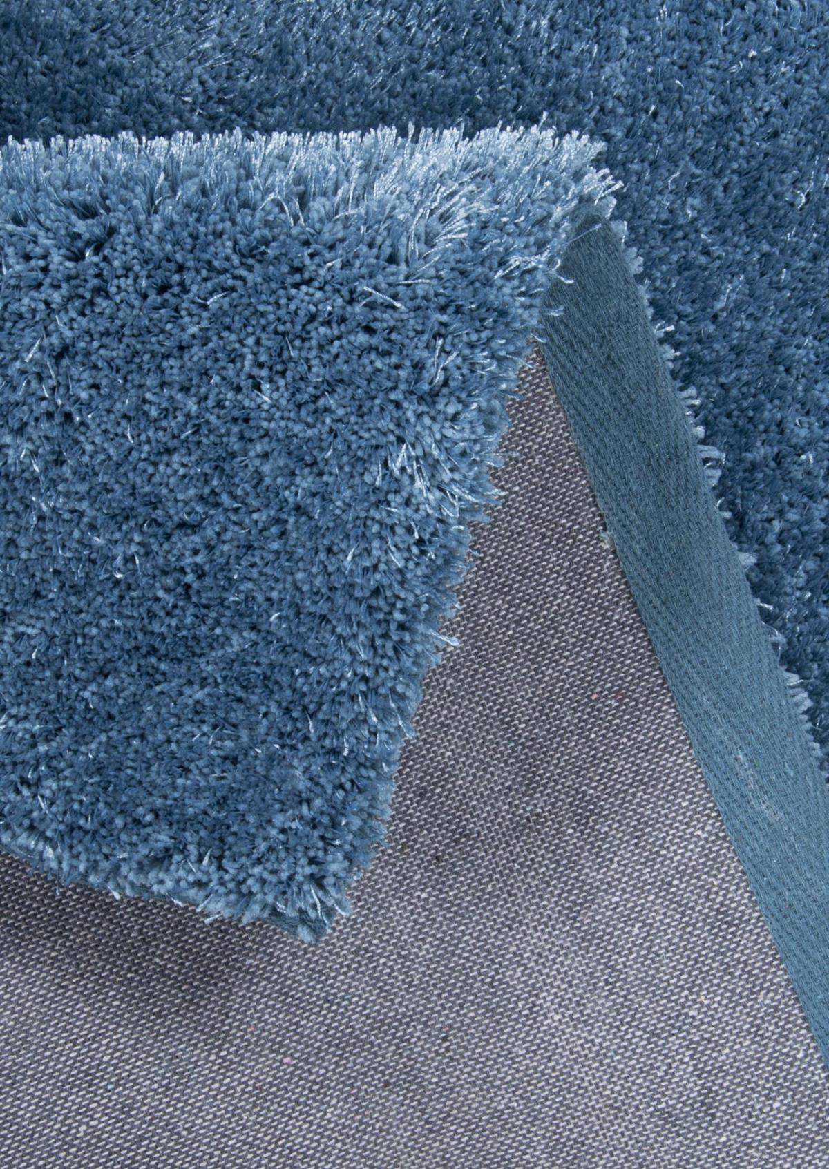 HOCHFLORTEPPICH Alessia 50x80 cm - Blau, Textil (50/80cm) - Gino Falcone