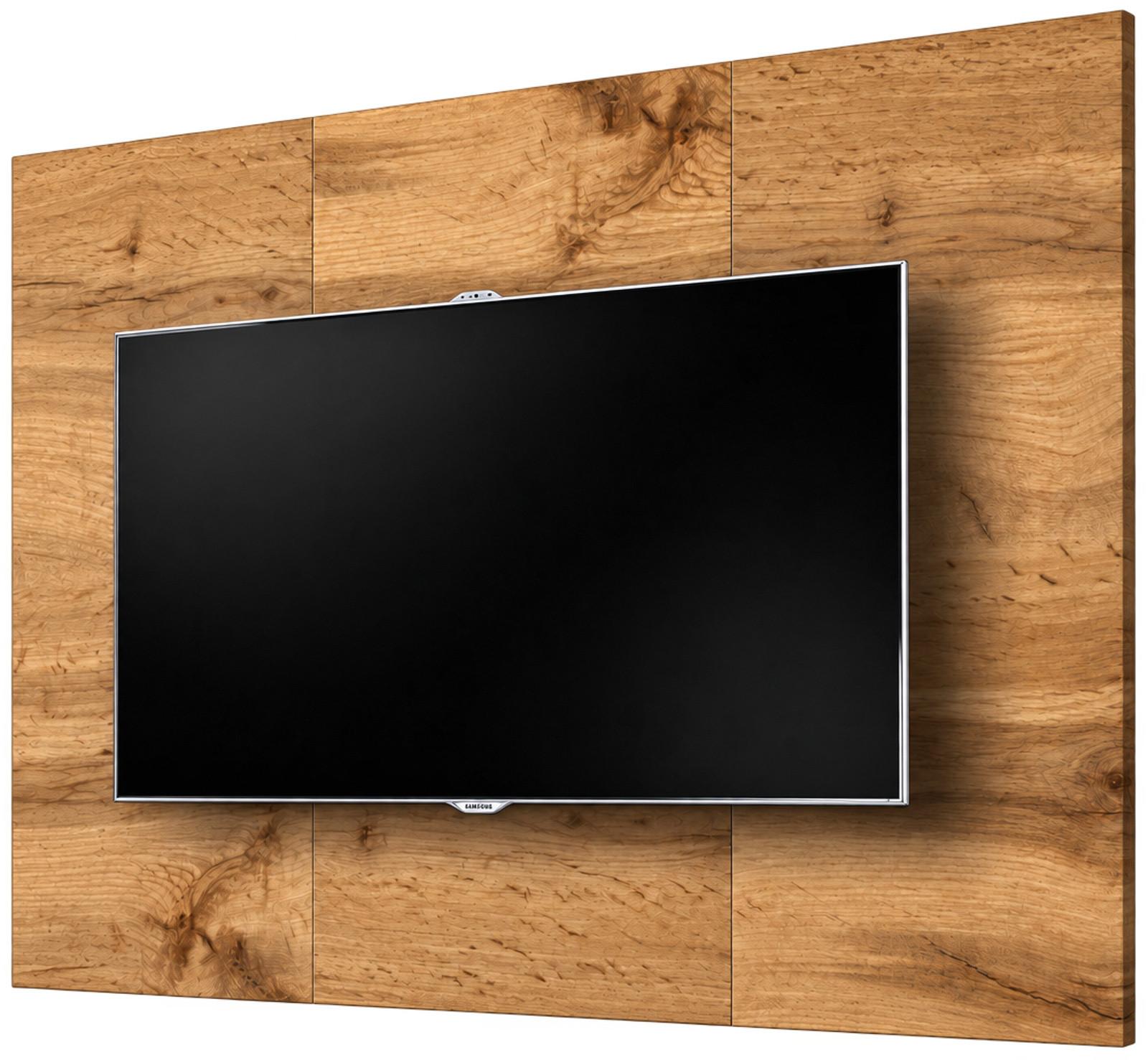 WANDPANEEL Eiche Wotan 180 x 118 cm, TV Rückwandverkleidung in modernem Design - Eiche Wotan, Holzwerkstoff (180/118/1.6cm) - Inn.Furn