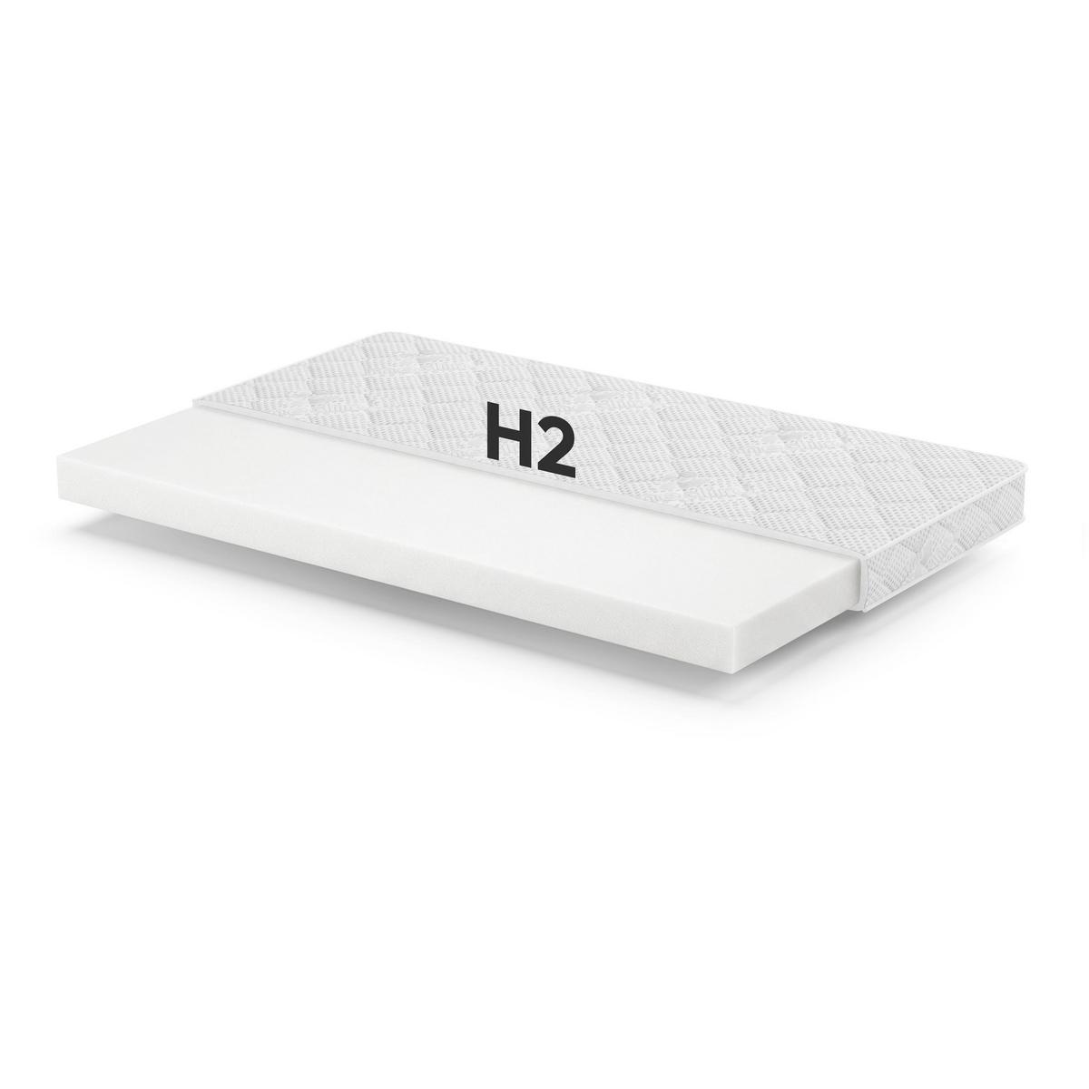 KALTSCHAUMMATRATZE Ergo+ 10 cm, Schaummatratze, H2, 160x200 - Weiß, Kunststoff (160/200cm) - Beautysofa