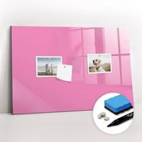 MAGNETTAFEL 60x40 Rosa schwarzer Marker - Pink, Glas (60/0.4/40cm) - TULUP