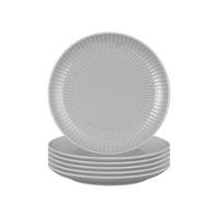 BROTTELLER Amina Silbergrau ø 16,3 cm 6er Set - Grau, Keramik (16.3cm) - Seltmann Weiden