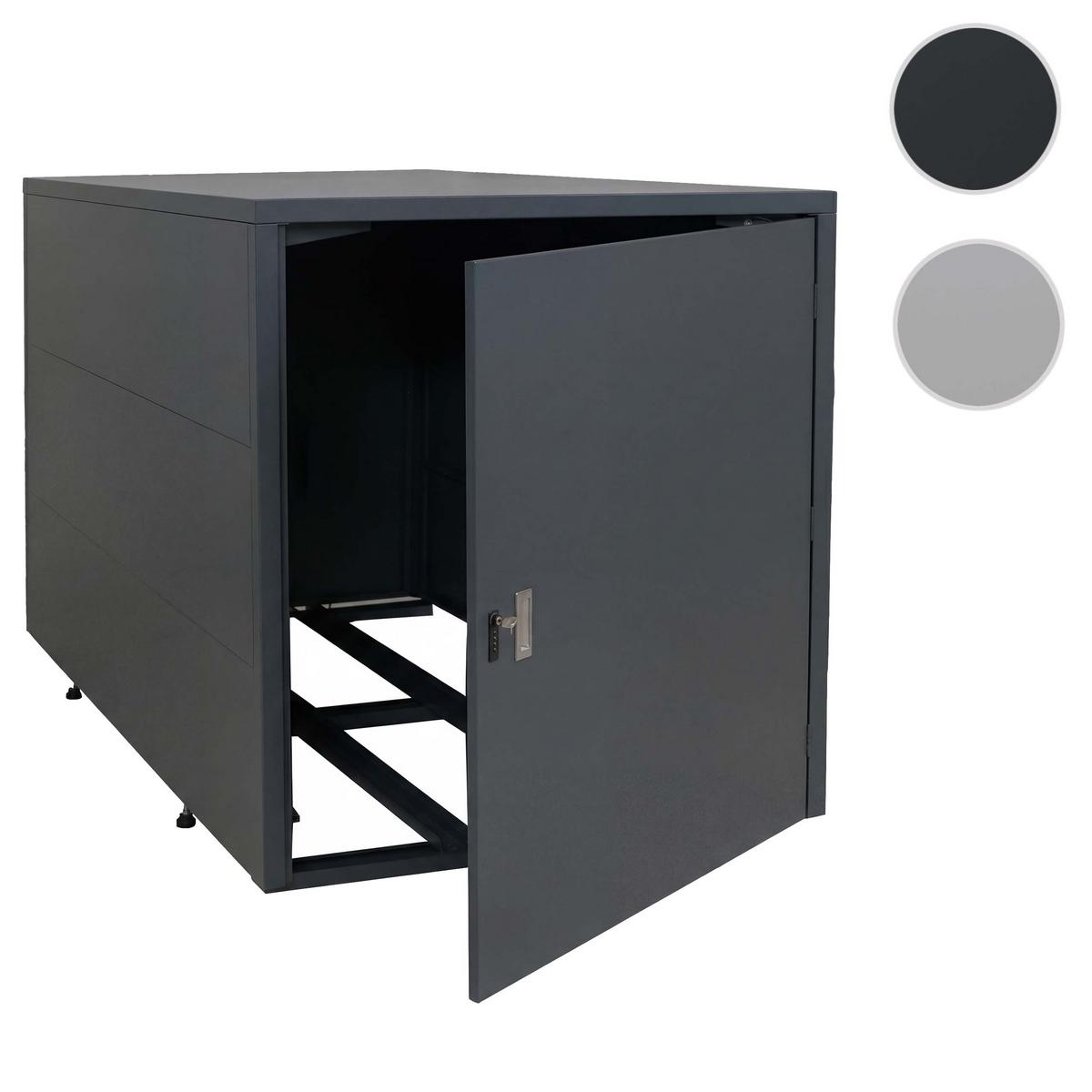 2ER-FAHRRADGARAGE rechteckig Anthrazit - Anthrazit, Metall (113/123/208cm) - MCW