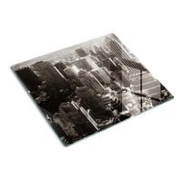 GLASPLATTE 60x52 cm New York - Schwarz, Glas (60/0.4/52cm) - TULUP