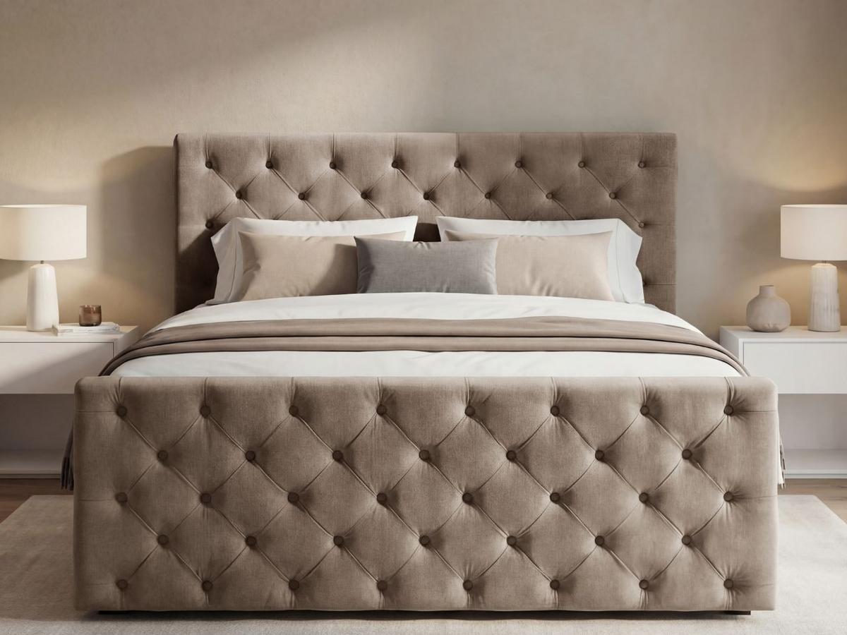 BOXBETT Montego 160x200 Braun - Braun, Holz/Textil (160/200cm) - Graingold
