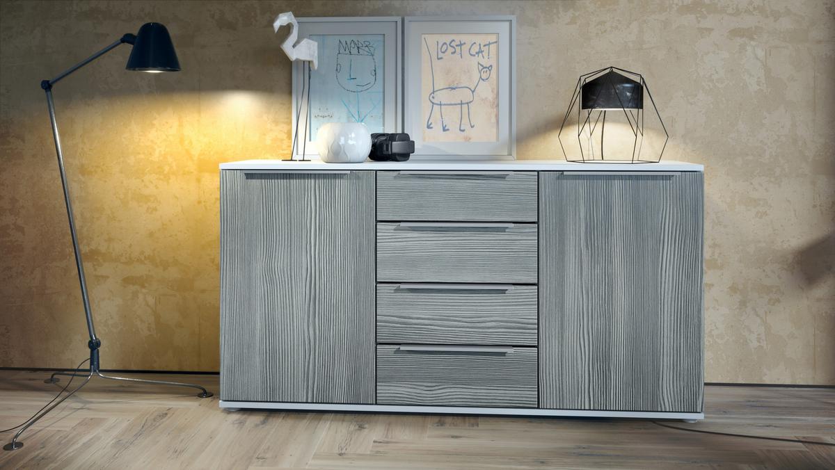 SIDEBOARD Porto Avola-Anthrazit - Anthrazit, Holzwerkstoff (139/72.5/35cm) - Vladon