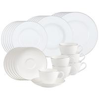 KOMBISERVICE Anmut Platinum No.1 weiß 30-tlg. - Weiß, Keramik (2/2/2cm) - Villeroy & Boch