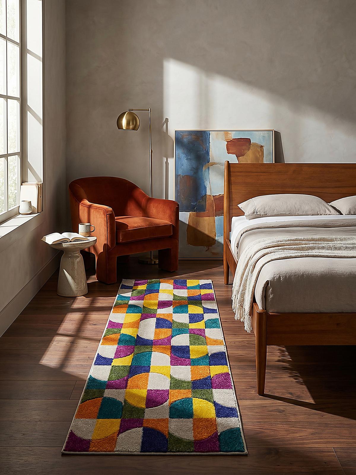 TEPPICH QUAGGY, geometrisch, Bunt, 66 x 230 cm - Multicolor, Textil (230/66cm) - KADIMA DESIGN