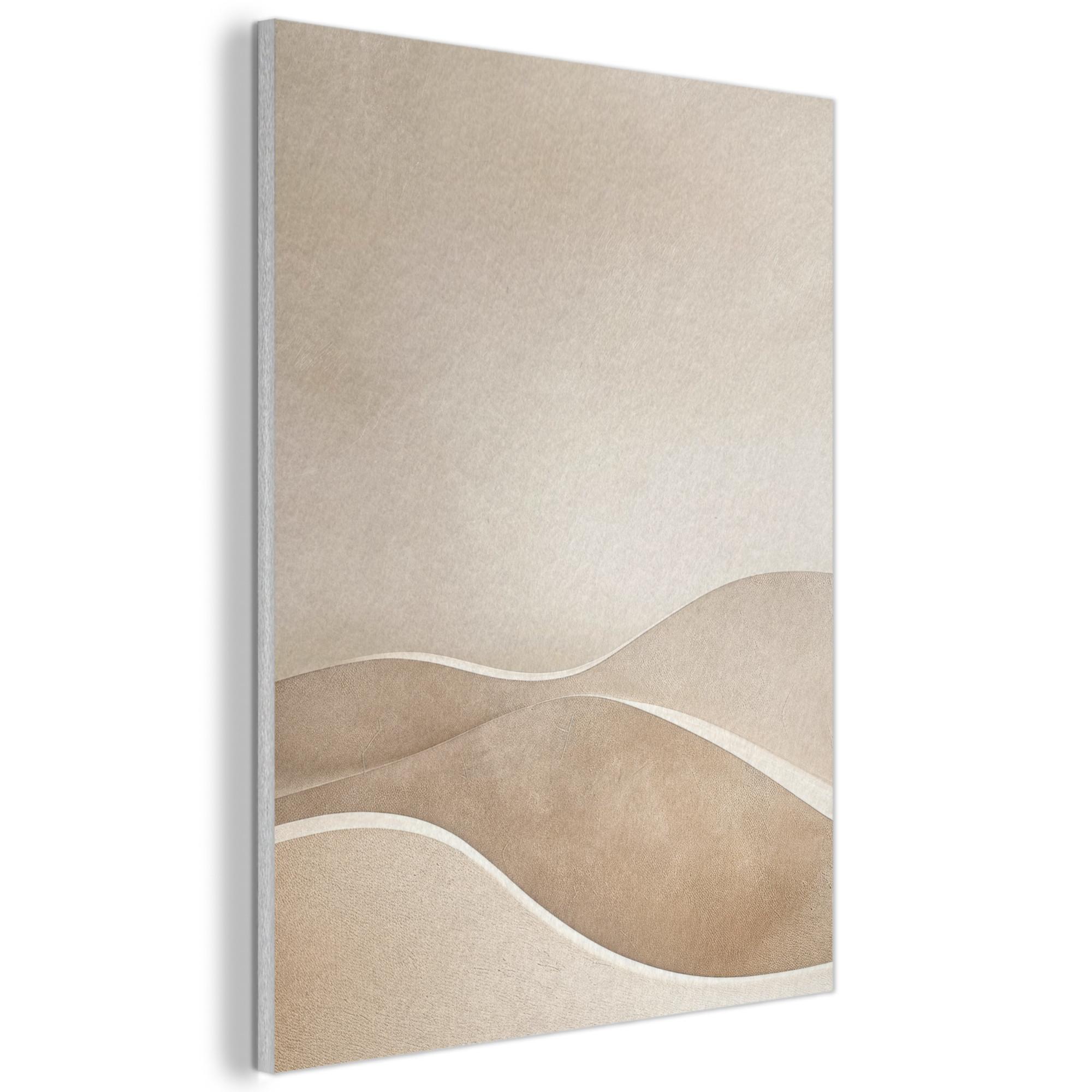 AKUSTIKBILD Beige - Natur - Abstrakt - Modern Wanddeko 70x100 cm - Beige, Kunststoff (70/100/0.9cm) - MuchoWow