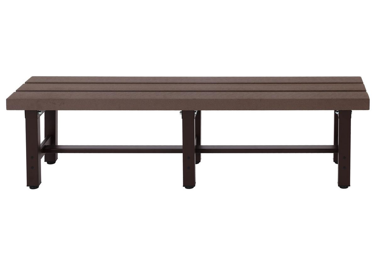 ALU GARTENBANK Braun - Braun, Metall (150/40/34cm) - MCW