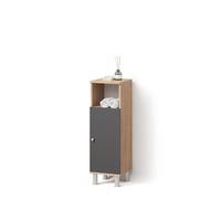 MIDISCHRANK Fucino Eiche 30 x 95 cm - Eichefarben, Holzwerkstoff (30/95/30cm) - Livinity®