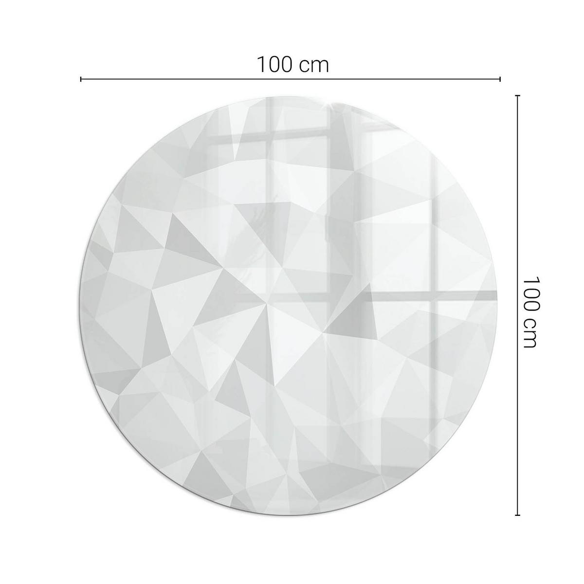 GLASPLATTE für Kamin Ø 100 cm - Grau, Glas (100/100/0.4cm) - TULUP
