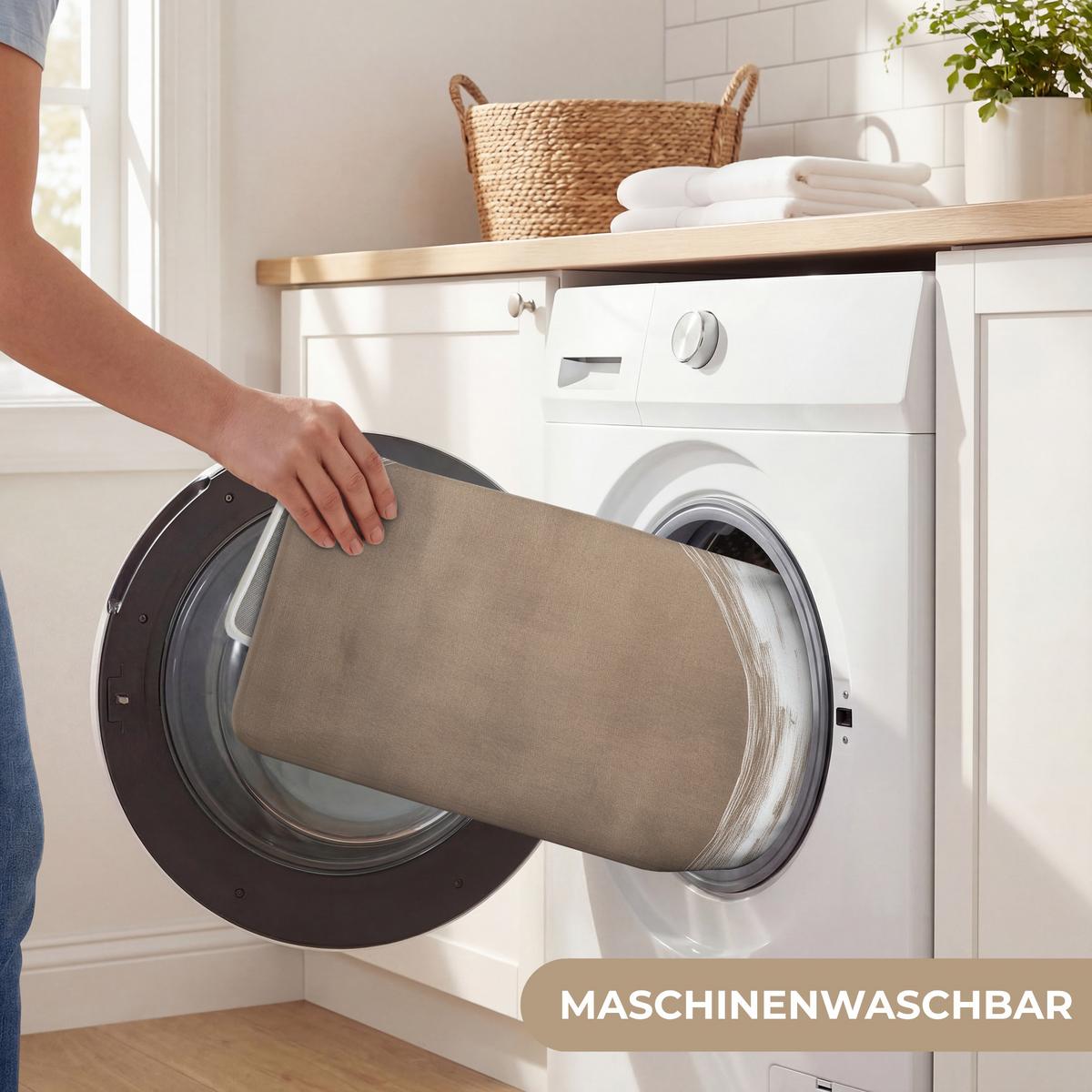 BADEMATTE Farbe - Braun - Japandi 80x50 cm - Mokka, Textil (80/50cm) - OnlyWow