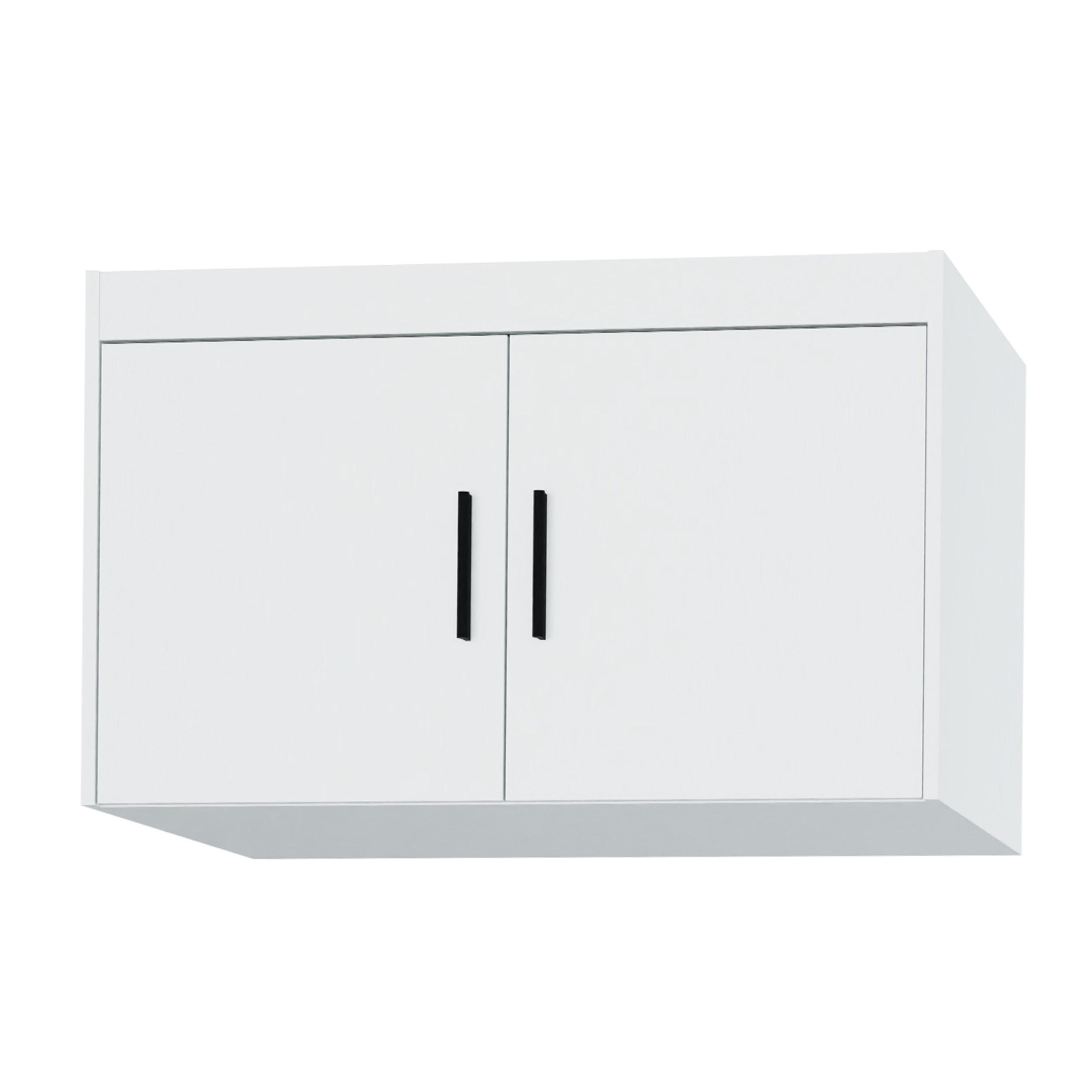 AUFSATZSCHRANK Storicos Weiß 89,7/55/53 cm - 2T Modern - Weiß, Holzwerkstoff/Kunststoff (89.7/55/53cm) - AX Living