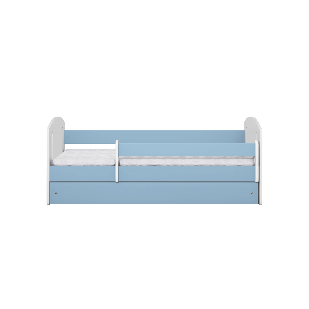 KINDERBETT CLASSIC II mit Schublade ohne Matratze Blau 90/65/144 - Blau, Holzwerkstoff (80/140cm) - RAUMHIRSCH FURNITURE