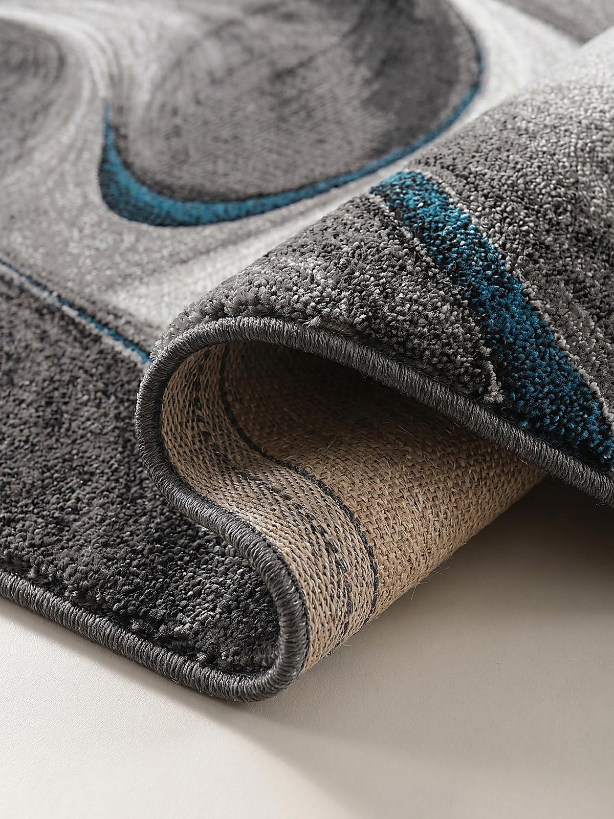 TEPPICHLÄUFER Abstrakt BIENO Polypropylen Grau 80 x 150 cm - Grau, Textil (80/150cm) - KADIMA DESIGN