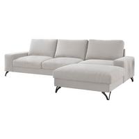 ECKSOFA Flavio, Seite: Rechts - L4+L2F+R1F - Kaschmir/Schwarz, Holz/Textil (300/179cm) - MIRJAN24