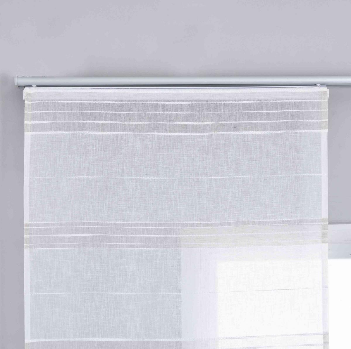 SCHIEBEVORHANG »Frankfurt« HxB 245x60 cm Taupe - Taupe, Textil (60/245cm) - Gardinenbox
